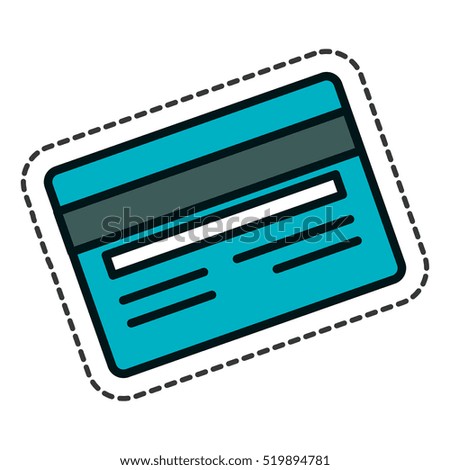 credit card isolated icon