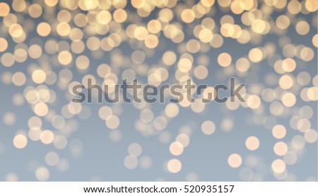 Festive gray and golden luminous background. Vector illustration.