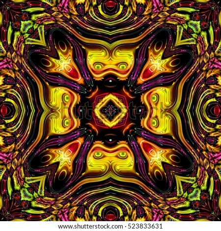 Abstract decorative multicolor texture - kaleidoscopic pattern 