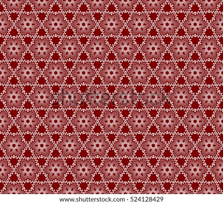 romantic floral seamless pattern background. Luxury texture for wallpaper, invitation. Vector illustration. silver on red color.