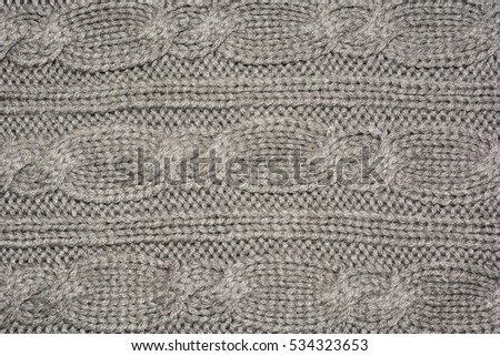 Knitted grey texture