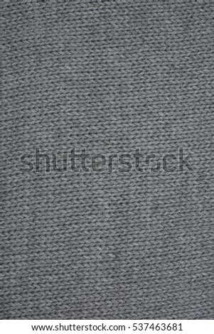 Gray knitted background.