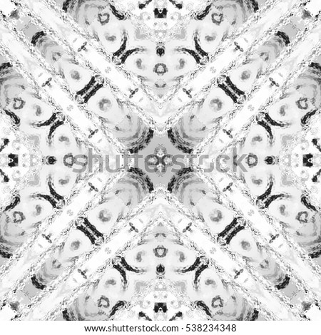 Abstract melting black and white pattern for design and background