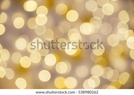Golden beautiful lights bokeh background