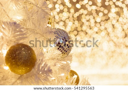 Christmas tree with bright blurred bokhe on the background, celebrating Christmas, happiness, new year, gifts, joys

