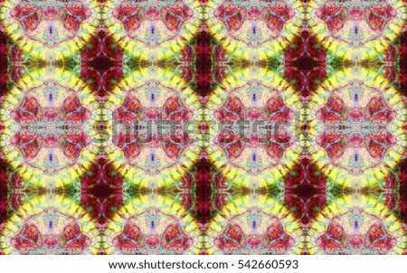 Abstract colorful seamless pattern with a detailed repeating interconnected stars and flowers,ideal for any kind of fabric,print or any other creative use,in high resolution and bright colors