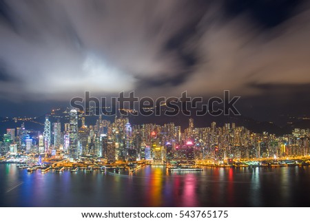 Hongkong topview from sky100 tower's viewpoint