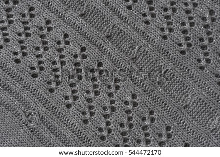 patterned knitted voluminous textile background or texture