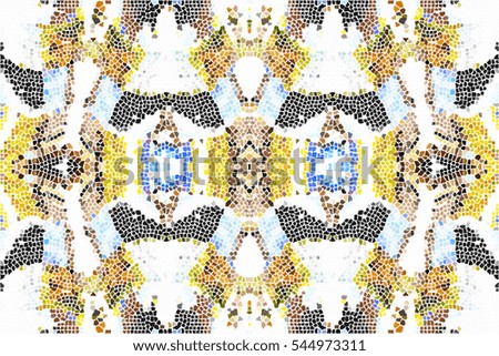 Mosaic seamless colorful pattern for wallpapers, ceramic tiles, design and backgrounds