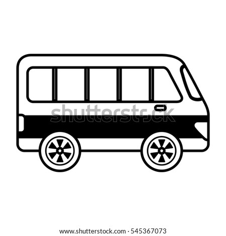 van vehicle isolated icon vector illustration design