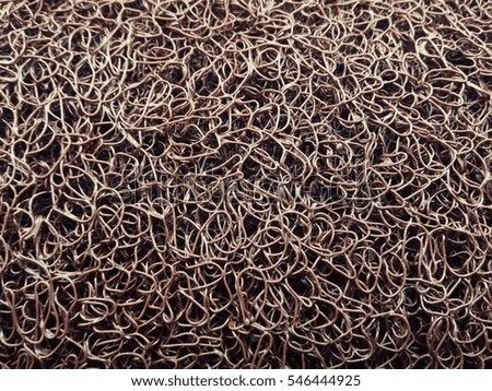 Detail surface of brown doormat for background