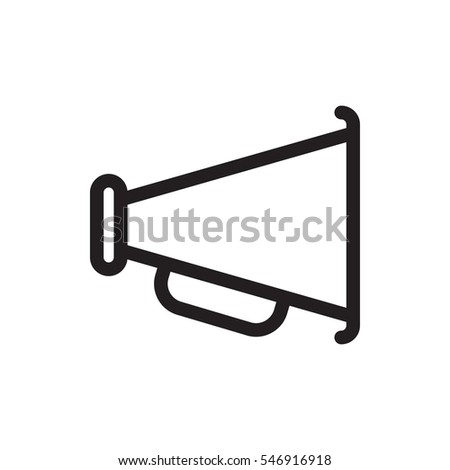 megaphone icon illustration isolated vector sign symbol