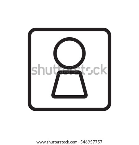 woman WC icon illustration isolated vector sign symbol