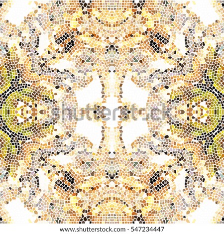 Mosaic square colorful pattern for wallpapers, ceramic tiles, design and backgrounds. Aspect ratio 1:1