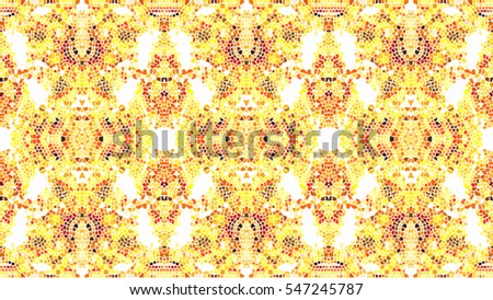 Mosaic colorful artistic rectangle horizontal pattern for textile, design and backgrounds. Aspect ratio 16:9
