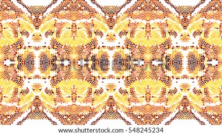 Rectangle abstract mosaic colorful horizontal pattern for textile, design and backgrounds. Aspect ratio 16:9