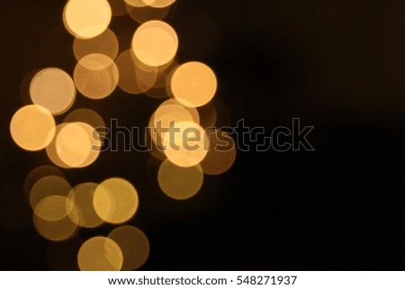 Blurred golden background lights