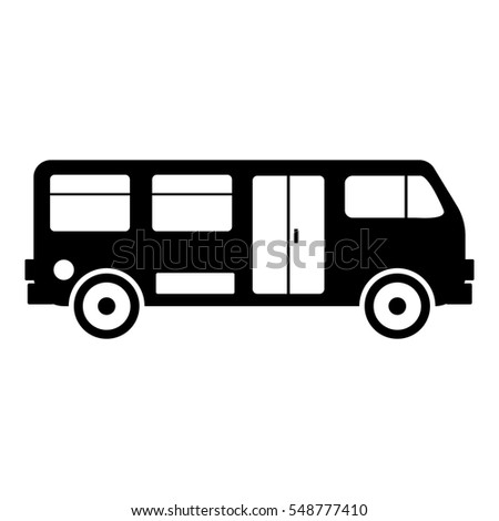 Bus icon. Simple illustration of bus vector icon for web