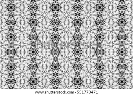 Abstract ornate psychedelic kaleidoscopic seamless pattern. 