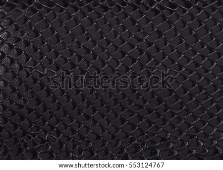 black texture snake skin, reptile like background