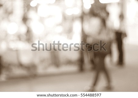 Blurred  background abstract and can be illustration to article of people walking in festival