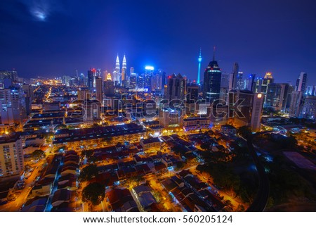 Kuala Lumpur City during night