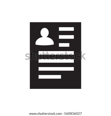 resume icon illustration isolated vector sign symbol
