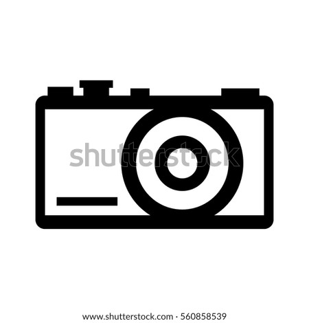 photographic camera with flash icon vector illustration design