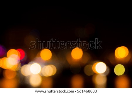 Abstract bokeh night  in city background