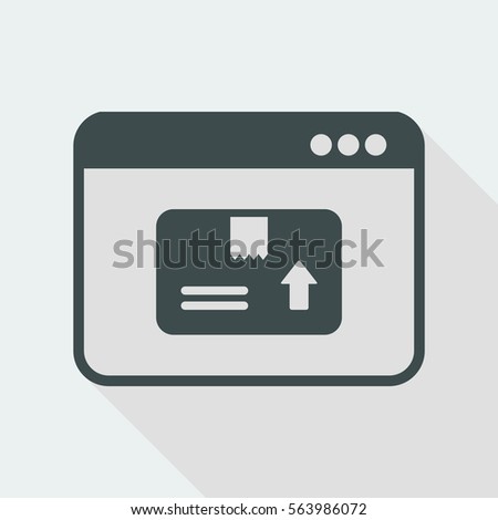 Delivery internet service - Vector flat icon