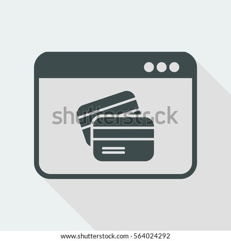 Online banking services - Vector web icon