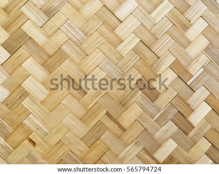 Bamboo wicker pattern background texture