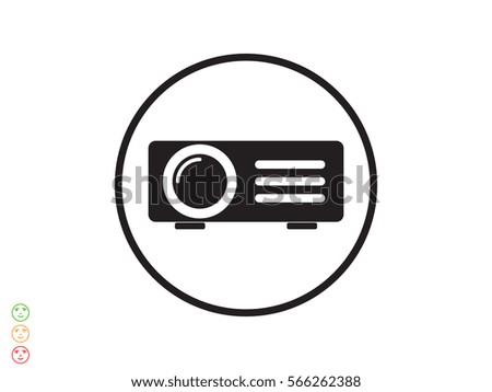 projector, icon, vector illustration eps10