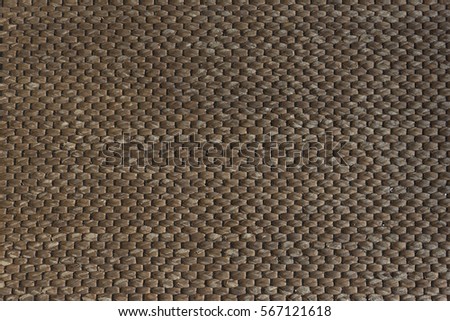 Mat background texture made from dried water hyacinth