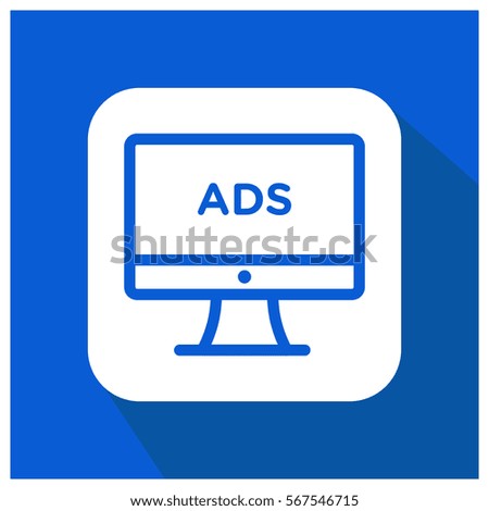 Online advertising vector icon