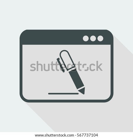 Icon of application for handwriting