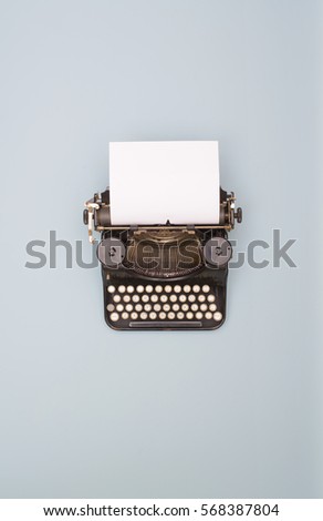 retro typewriter banner