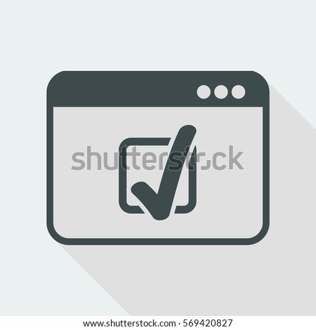 Checkmark icon - Vector flat minimal icon