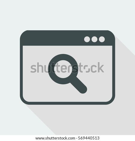Search window - Flat minimal icon
