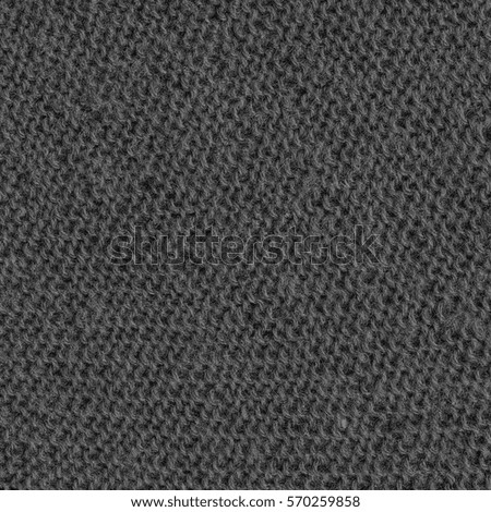 black knitting fabric texture for background