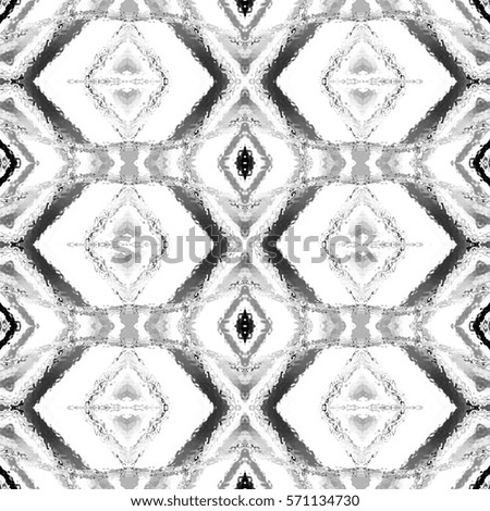 Black and white square pattern for textile, ceramic tiles and designs. Aspect ratio 1:1