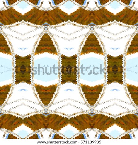 Melting colorful symmetrical artistic square rectangle pattern for textile, ceramic tiles and backgrounds. Aspect ratio 1:1