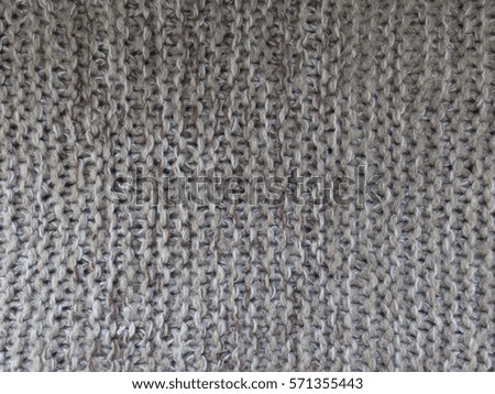 Warm background gray wool knitted texture