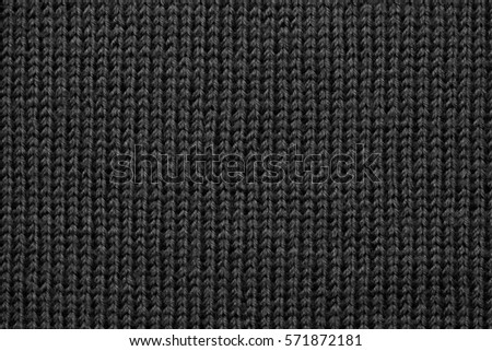 knitted fabric background texture black
