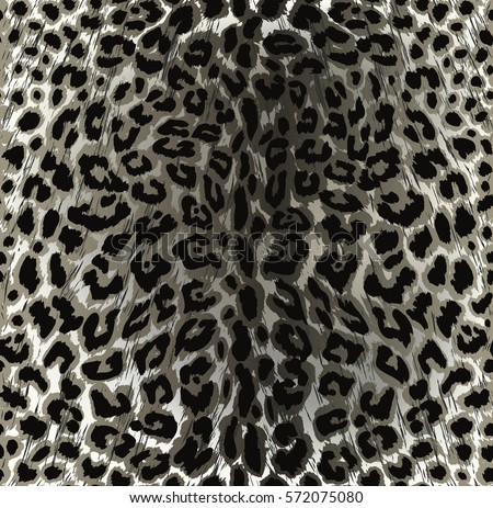 Seamless leopard skin texture, decorative vector illustration