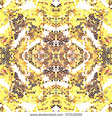 Mosaic square colorful pattern for wallpapers, ceramic tiles, design and backgrounds. Aspect ratio 1:1