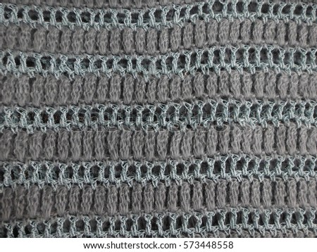 Knitted pattern. hook