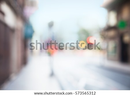 shopping center blurred background
