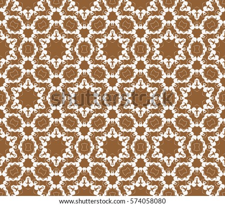 Vector seamless pattern. Geometric ornament with abstract flower. for design, wallpaper, invitation.