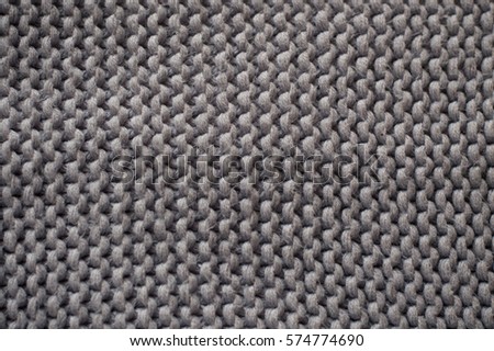 texture grey knitted fabric